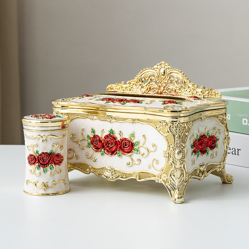 欧式塑料纸巾盒牙签筒两