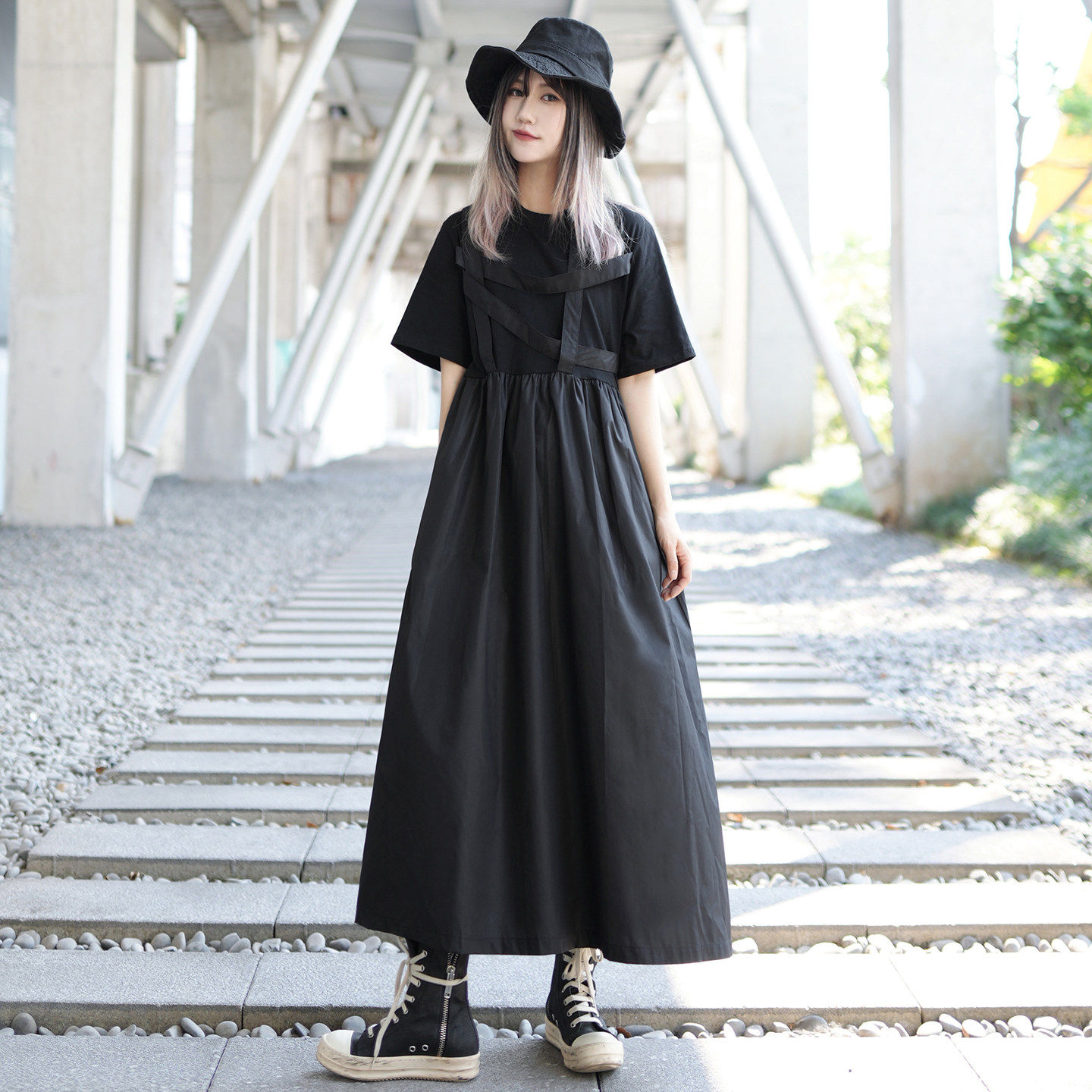 暗黑系哥特风女装裙子夏