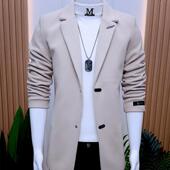 英伦风衣 呢子大衣中长款 纯色简约男士 网红时尚 秋冬外套男潮流韩版