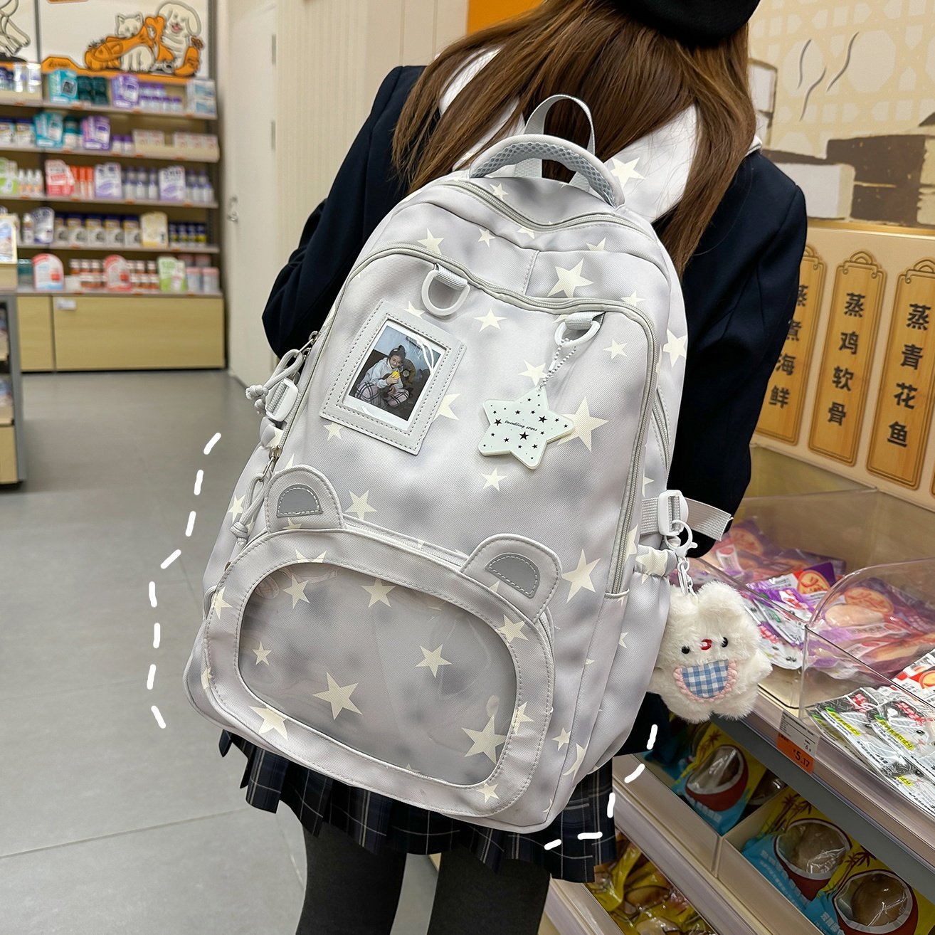 新款书包女韩版初高中日系大容量百搭小学生双肩包中学生减负背包