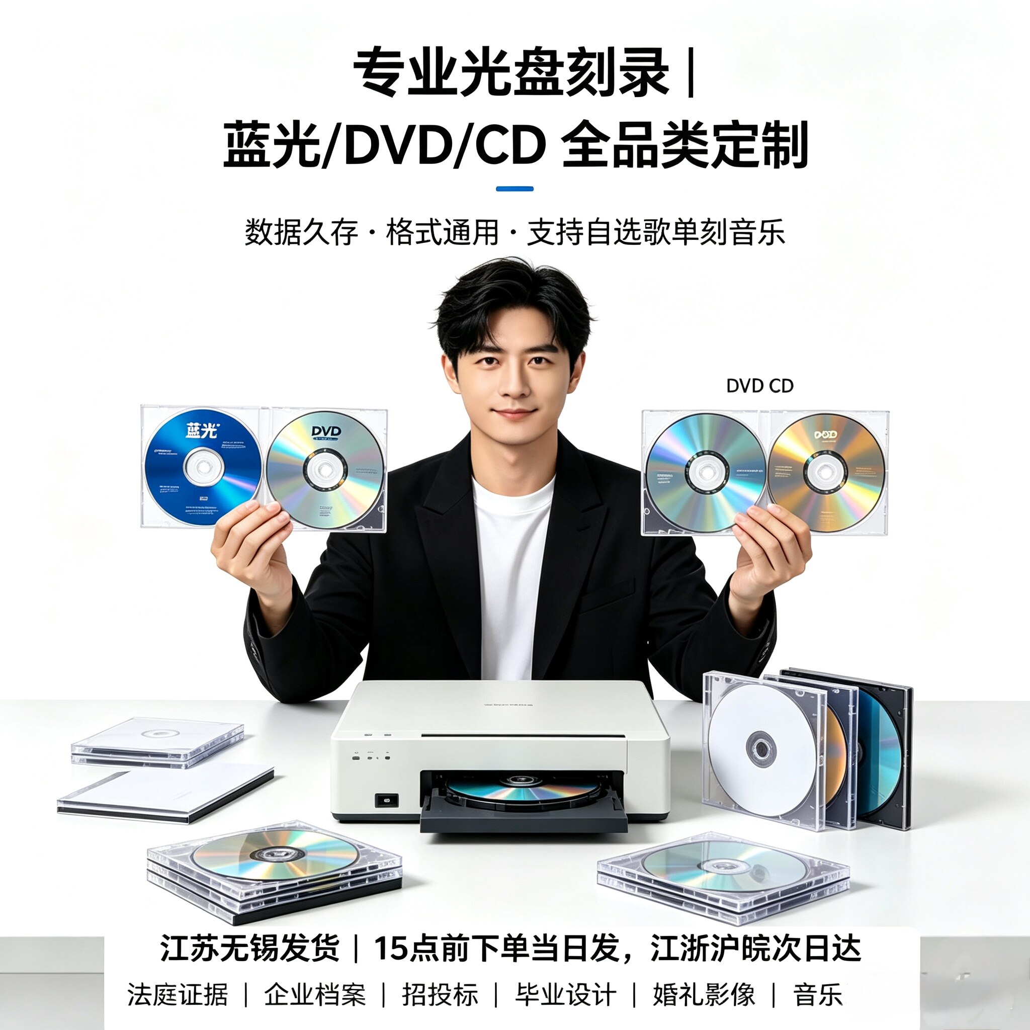 DVD/CD光盘刻录打印仲裁服务图片