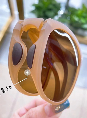 新款小红书同款TR90可折叠时尚潮款男女式偏光太阳眼镜架