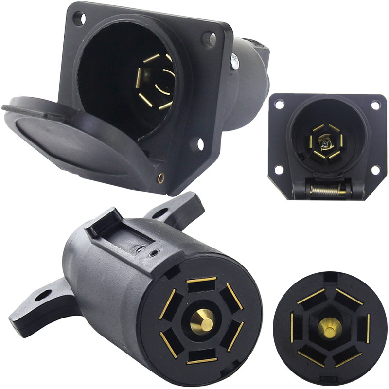 适用福特F150美规皮卡拖挂车尾灯7孔底座 美标式房车电源插座插头,汽车零部件/养护/美容/维保,其他,淘宝优惠券,粉丝福利购,淘宝优惠卷