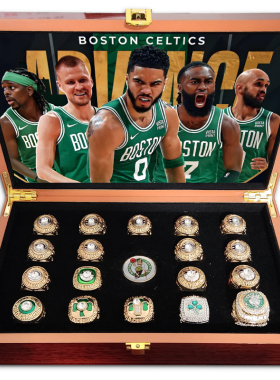 凯尔特人2024总冠军戒指周边纪念品指环父亲节送男朋友同学礼物