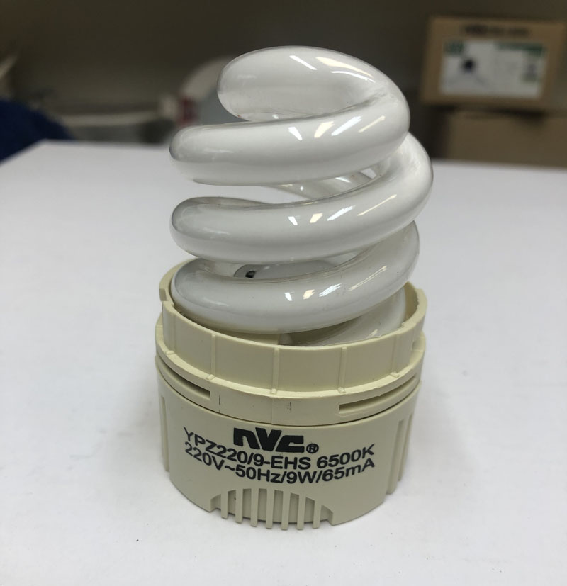 NVC雷士9W螺旋节能灯YPZ220/9-EHS风云二代筒灯NDL3125A专用光源