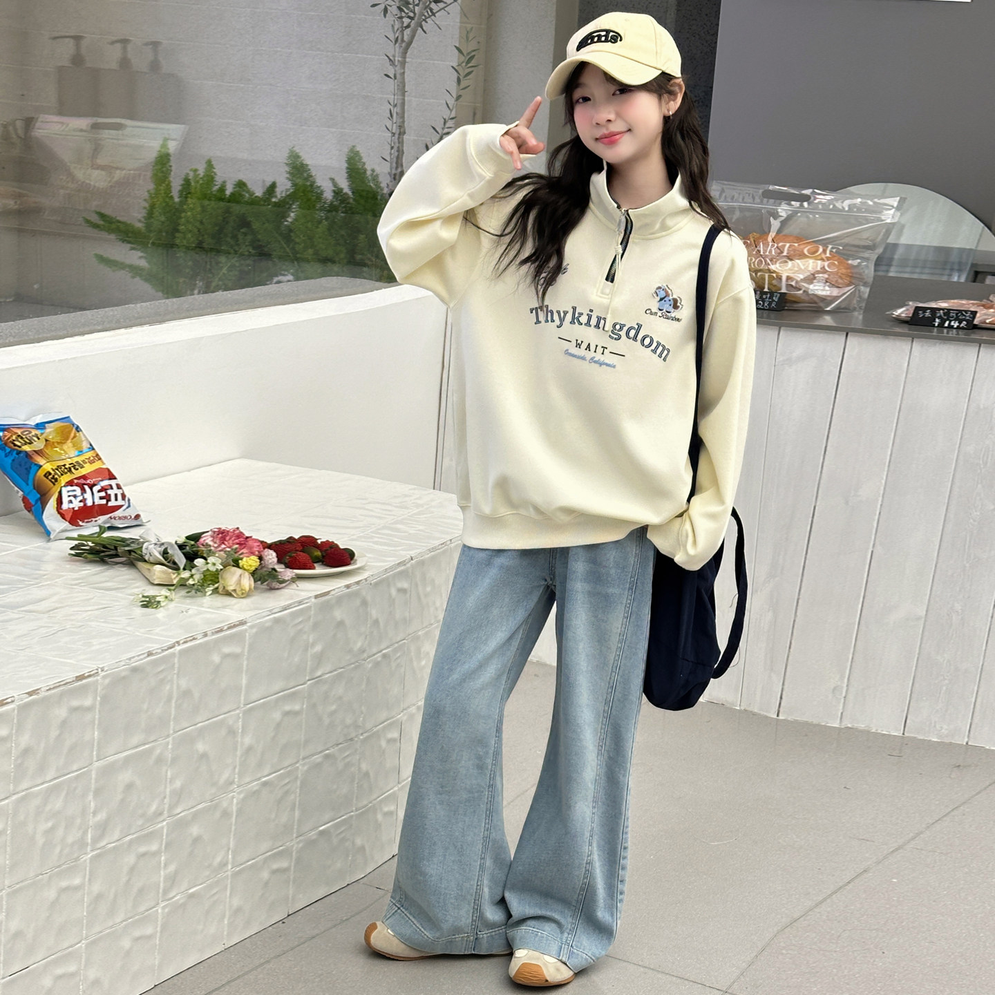 女童春秋款套装2026新款中大童韩版宽松卫衣两件套女孩春季儿童装
