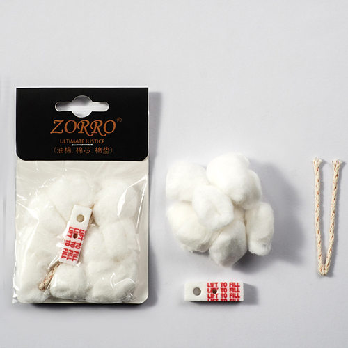 佐罗棉花油棉 棉芯 棉垫 煤油打火机专用配件 高端品质替换棉