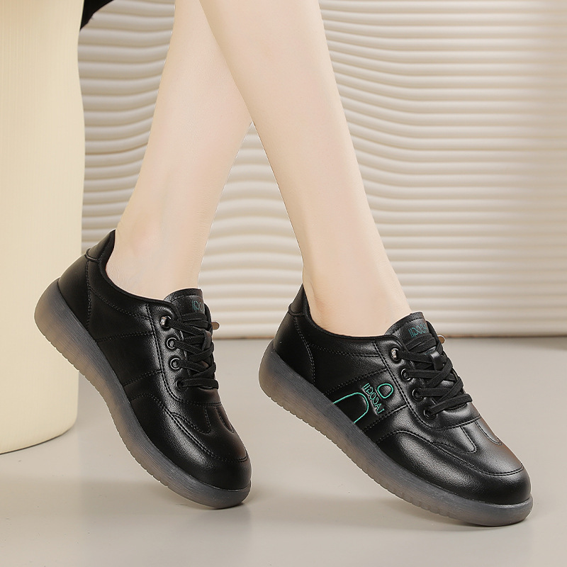 牛筋底妈妈鞋中老年舒适女鞋老年人春秋季软底单鞋一脚蹬