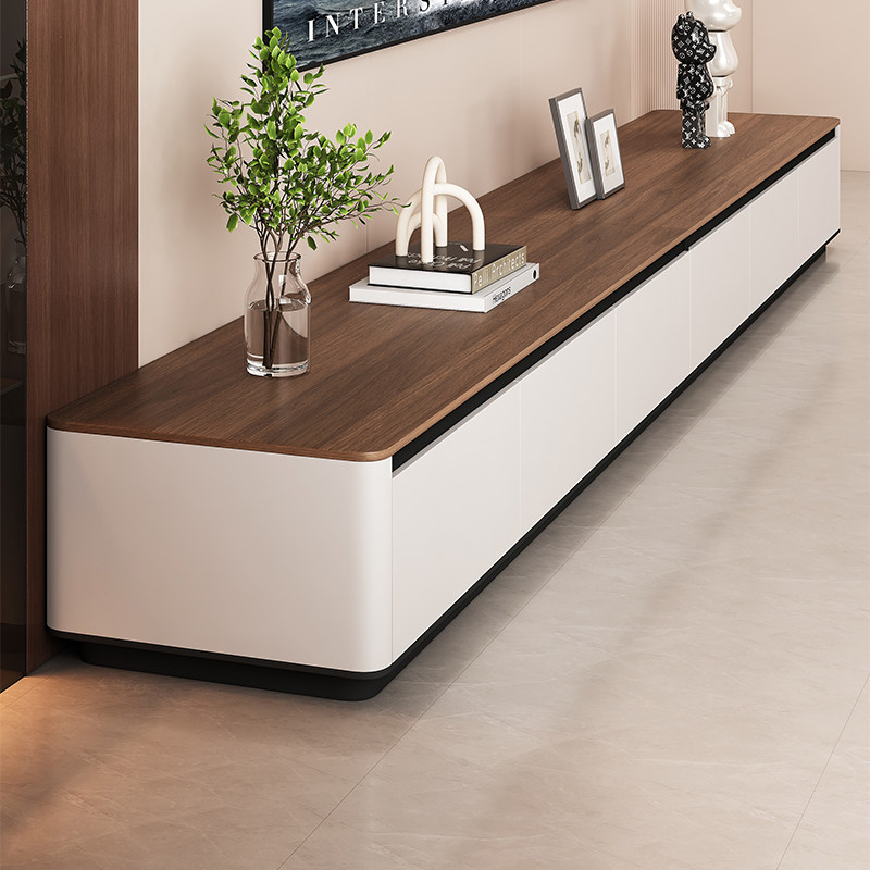 实木电视柜客厅2026新款家用小户型胡桃地柜落地电视机柜茶几组合