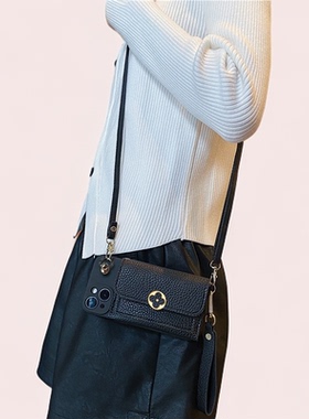 A36适用三星S25Ultra手机壳S23S24FE零钱卡包A26黑色M55A25A24A23A22A54A53A52A33A32A14S21S22S20挂绳Note10