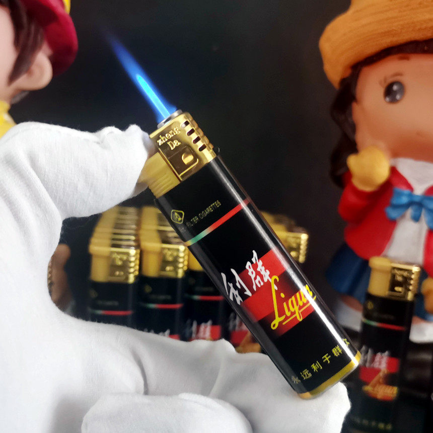 原厂防风利群打火机阳光软长嘴硬广告打火机直冲防爆气量可视个性