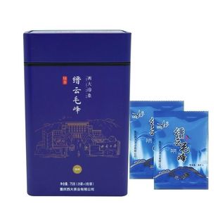 重庆西农西大印象绿茶高端尊师缙云毛峰茶叶送礼精品罐装75克礼袋