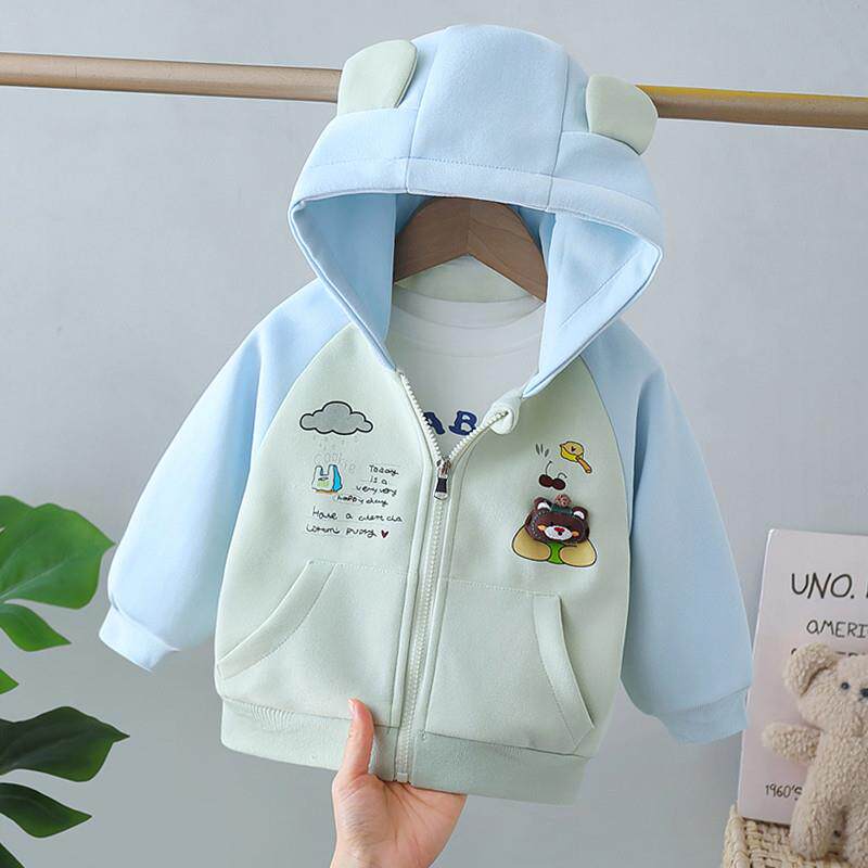 新品男童柔软棉布外套春秋季2026新款婴幼儿童春装男宝宝卫衣小童