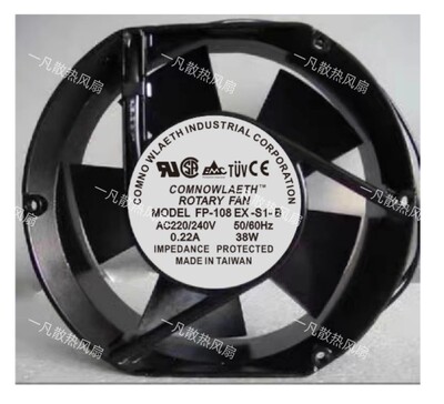 台湾三协FP-108EX-S1-S/B 17251 110V/220V/380V 38W机柜散热风扇