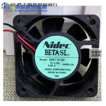 6025 Nidec 散热风扇 D06T-12TS2 12v 0.25A 大风量 6cm厘米风扇