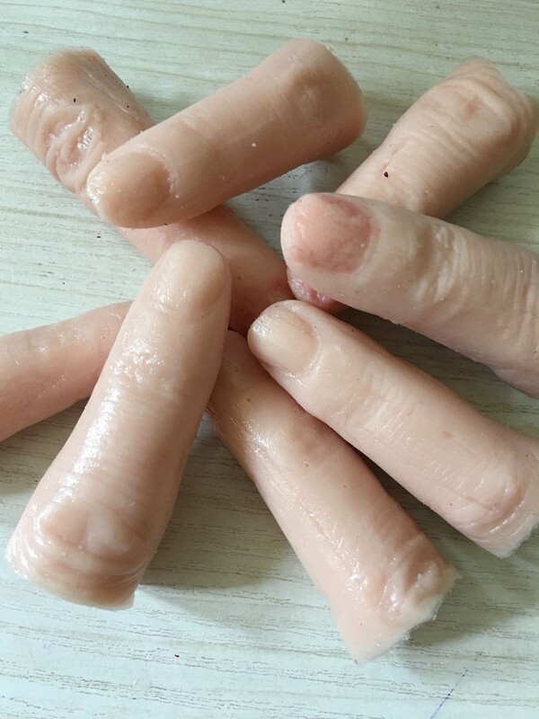 新品影视化妆鬼屋恶搞道具假肢体断指零件万圣节搞怪仿真假手指