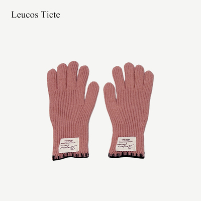 韩系针织手套秋冬新款加厚保暖