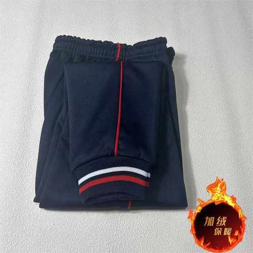 校服裤子保暖藏蓝色冬季男女通用