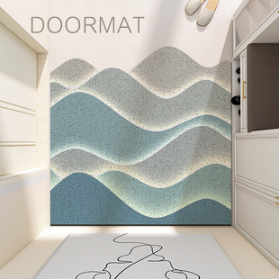 创意地垫入户门垫玄关防滑脚垫丝圈进门口可裁剪定制垫子家用地毯
