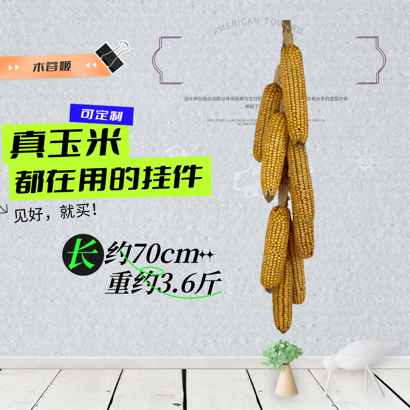 农家干玉米棒真玉米黄玉米餐饮装饰玉米编织玉米辫子包邮