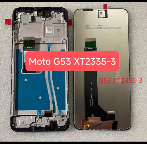适用于摩托罗拉 屏幕总成 Moto G53/XT2335-3液晶显示 内外一体屏