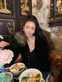 Bettychow 过年拜年 真丝丝绒棉服国风气质名媛外套 天然玉石 中式