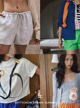 Bettychow 囤货有型定制有筋骨亚麻短裤白色驼色蓝绿橘百搭休闲裤