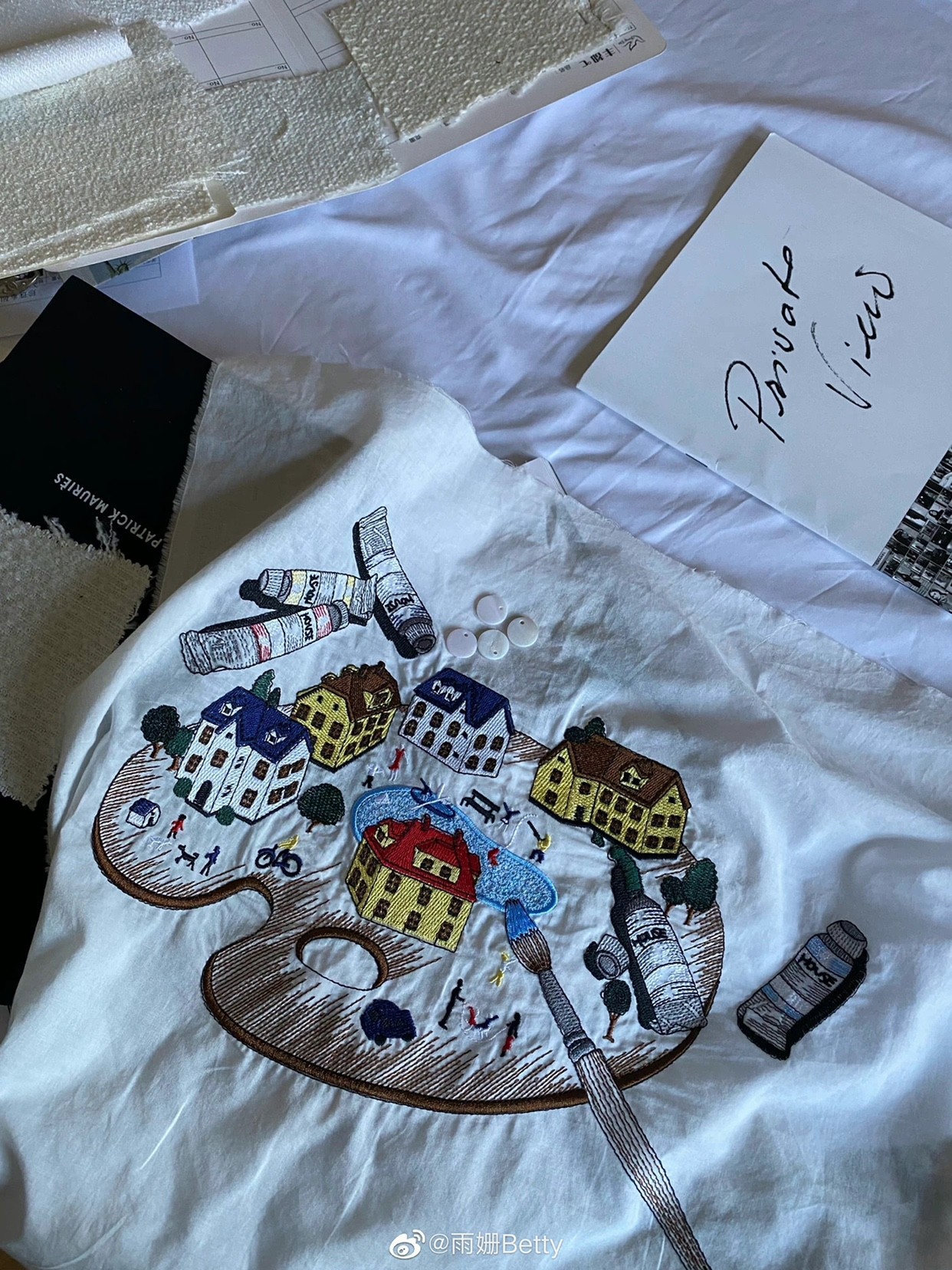 刺绣油画羽绒服冬季长棉衣2款