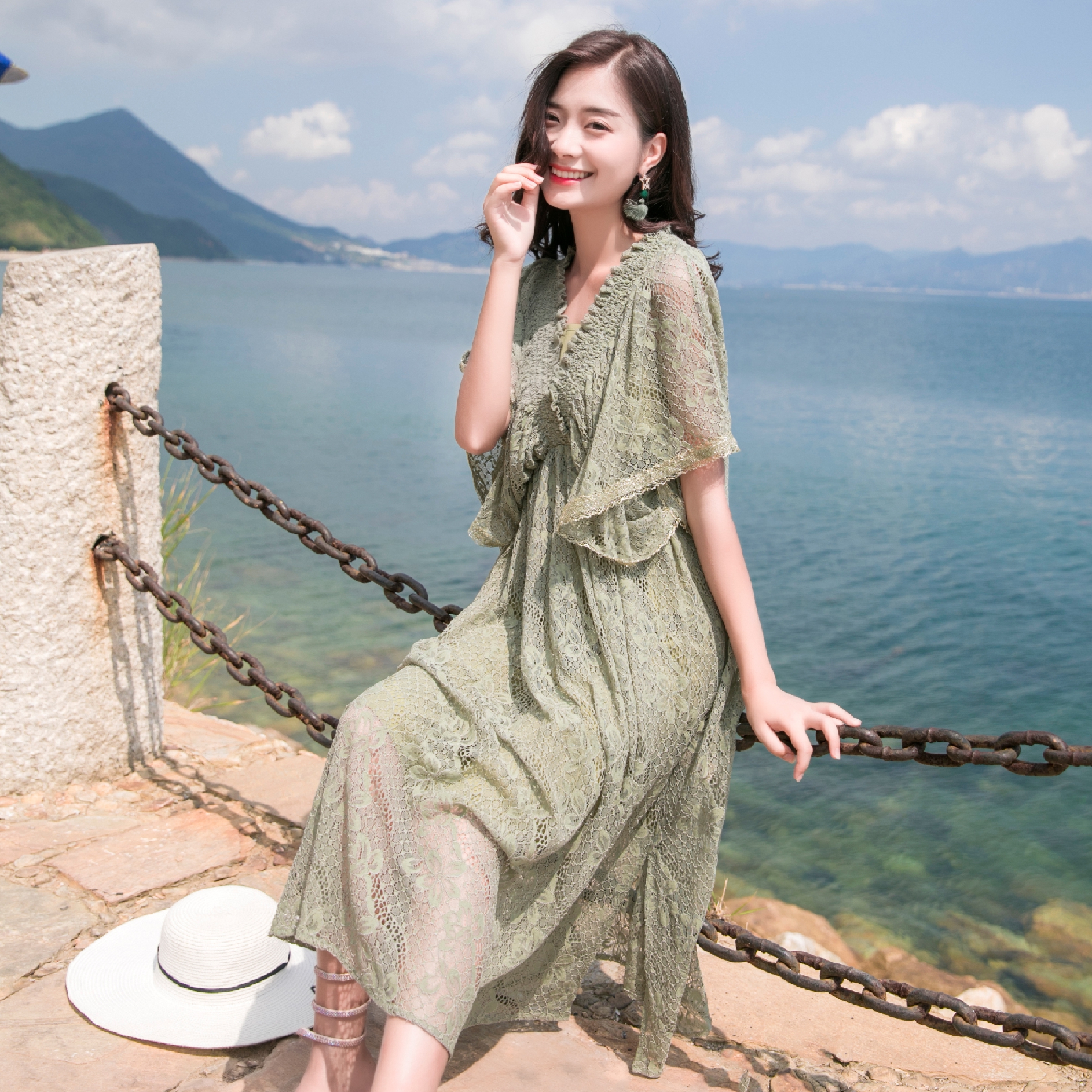 云南旅游必备女装衣服丽江厦门出游拍照裙子海滩度假连衣裙夏季潮