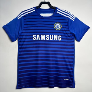 复刻版2014-15赛季切尔西主场复古老款球衣 阿扎尔德罗巴足球服男