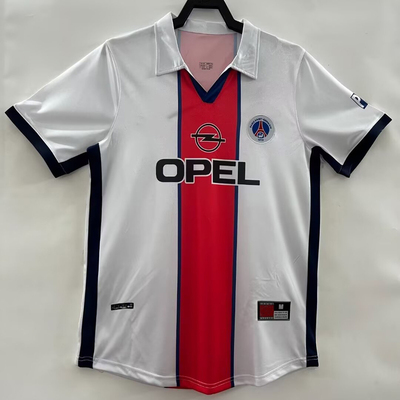 复刻版1998-99赛季巴黎客场复古老款球衣 10号奥科查短袖足球服男