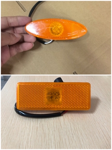 客车侧标志灯中通安凯金旅客车长方形LED边灯背胶转向灯宇通通用