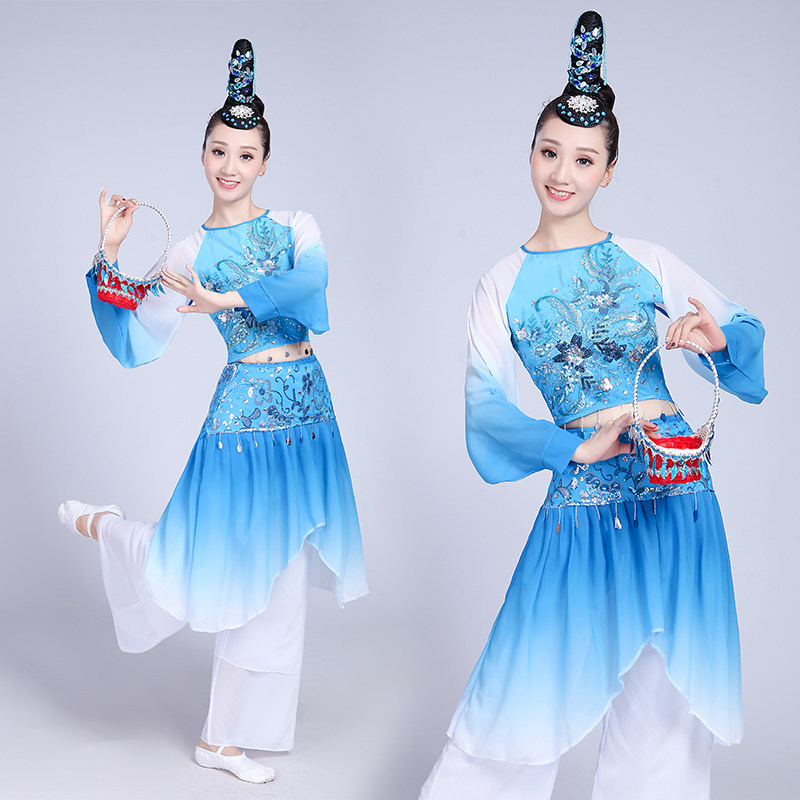 桃李杯罗敷行舞蹈服装独舞花篮头饰儿童古典舞蹈演出服女飘逸艺考,童装/婴儿装/亲子装,儿童演出服,淘宝优惠券,粉丝福利购,淘宝优惠卷