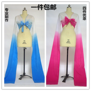 惊鸿舞渐变演出服 藏族水袖 舞蹈服水袖 古典舞京戏剧练习练功服水袖