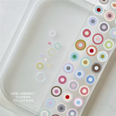 饰贴纸卷 圈圈圆点手账装 一个小沙丘同心圆模切手帐胶带分装 基础款