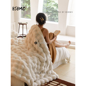 绝了 双面加厚室午睡毯沙发盖毯 毛毯仿濑兔毛毯季