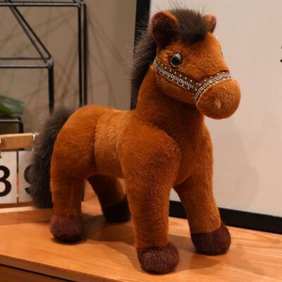 仿真骏马公仔毛绒玩具马年吉祥物