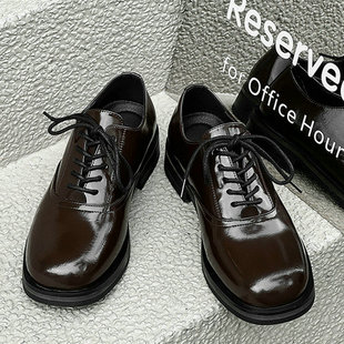 男士皮鞋真皮英伦高级感夏季透气圆头棕色商务正装休闲百搭德比鞋
