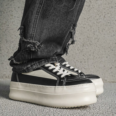 侵权三角~美式小众厚底超火板鞋~