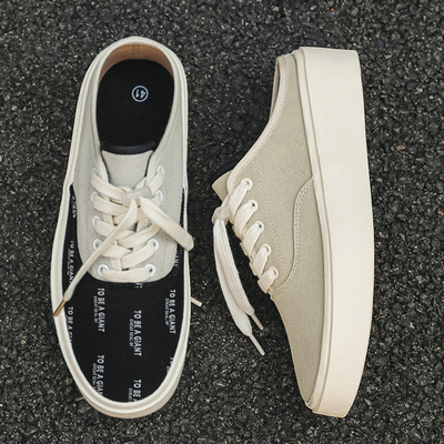 懒人福音~一脚蹬无后跟~休闲板鞋