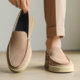 豆豆鞋 简约乐福鞋 夏季 浅口一脚蹬懒人鞋 男士 高级皮鞋 单鞋 软底法式