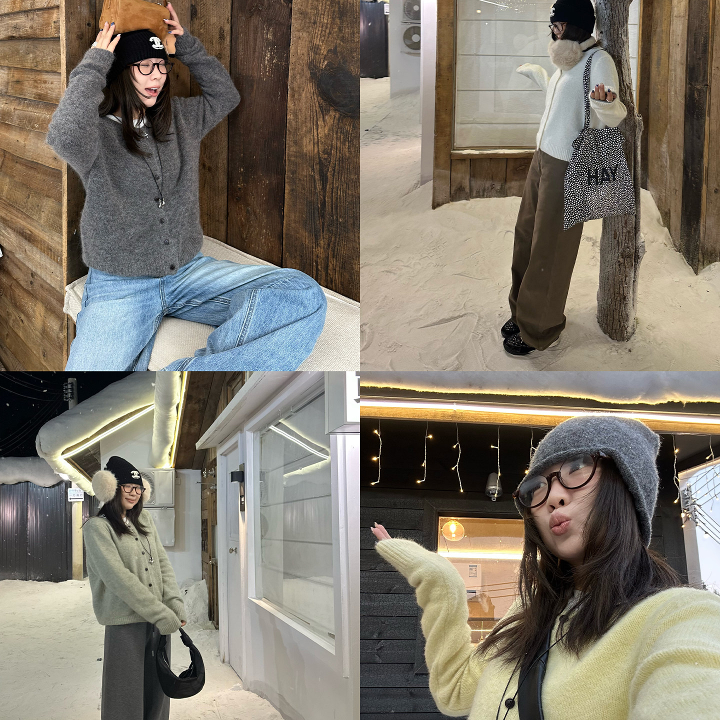 Our2【四色纽扣开衫】2025新款羊毛针织百搭长袖休闲纽扣开衫上衣,女装/女士精品,毛衣,淘宝优惠券,粉丝福利购,淘宝优惠卷