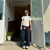 设计感工装 2025宽松美式 裤 Our2时尚 休闲直筒设计款 夏季 复古长裤 潮