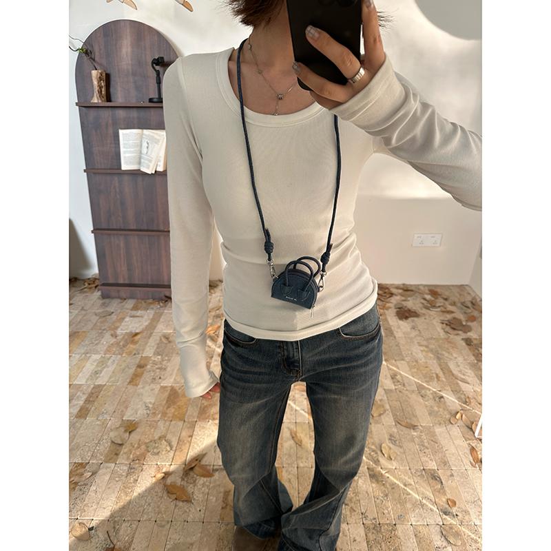 新款宽松纯色显瘦T恤上衣