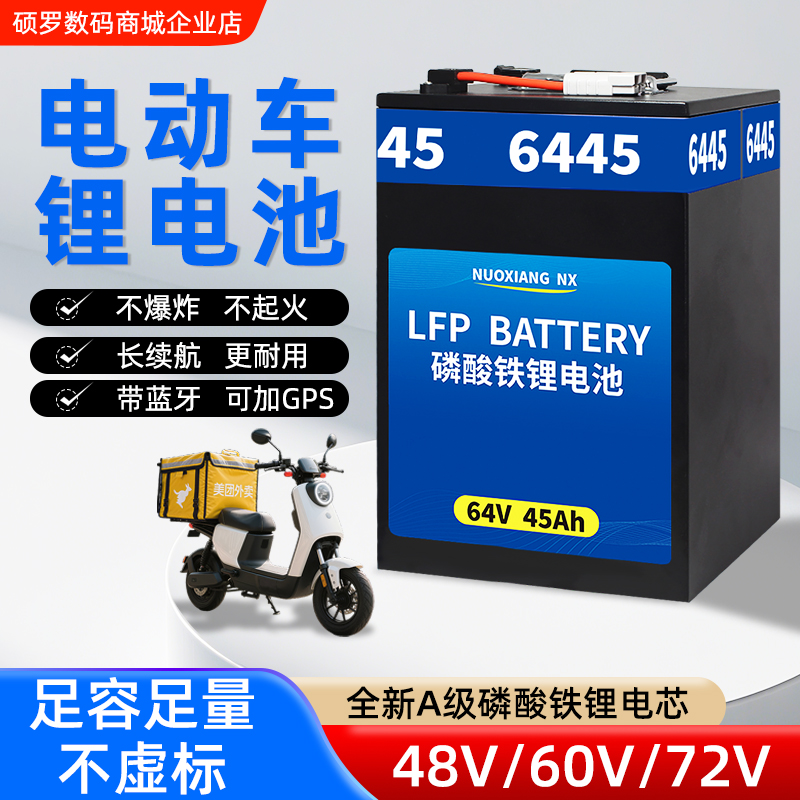 48V60伏磷酸铁锂电动车锂电池
