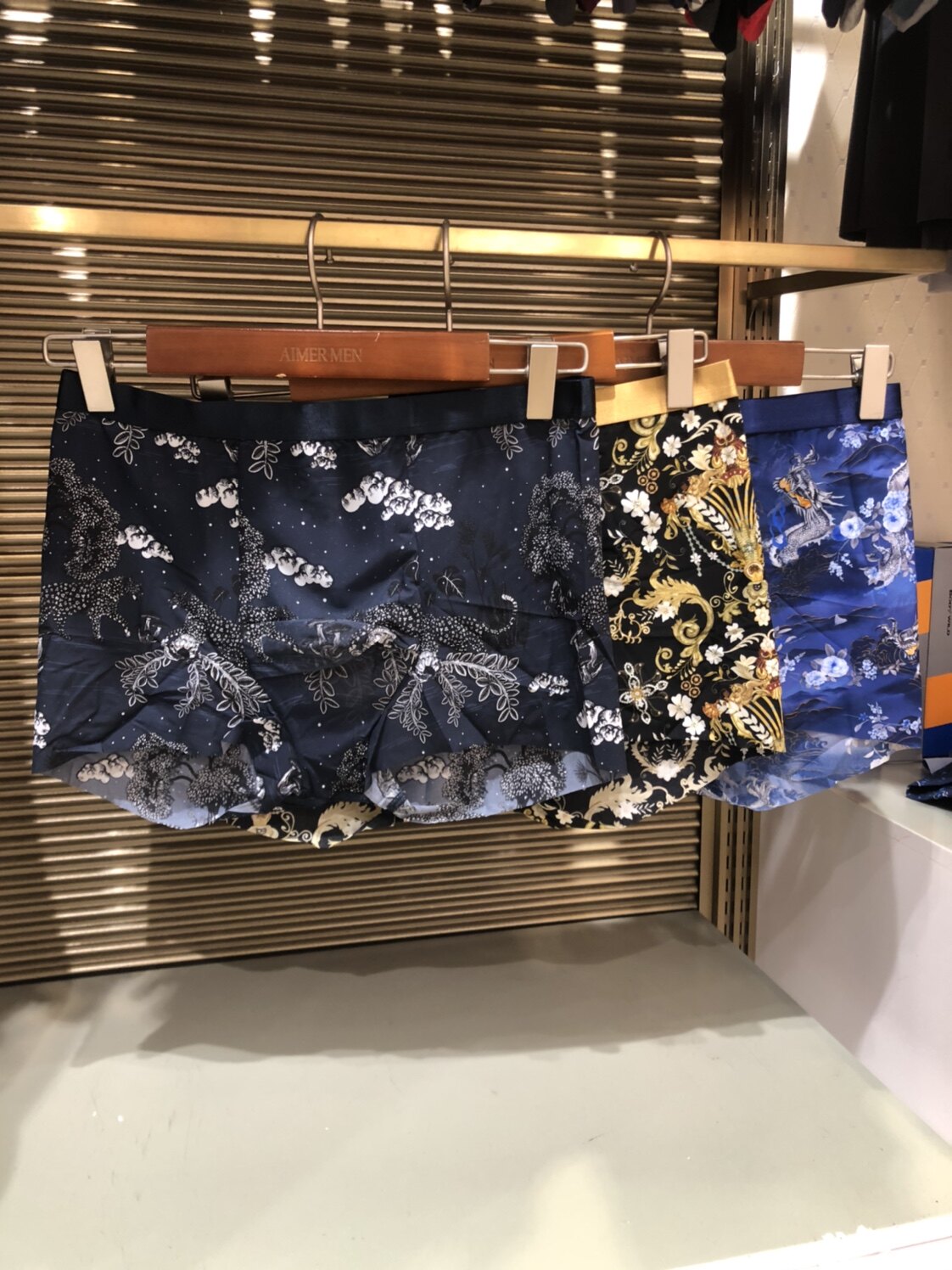 AIMER MEN/爱慕先生男士短裤平角裤性感舒适无痕印花内裤NS23E111