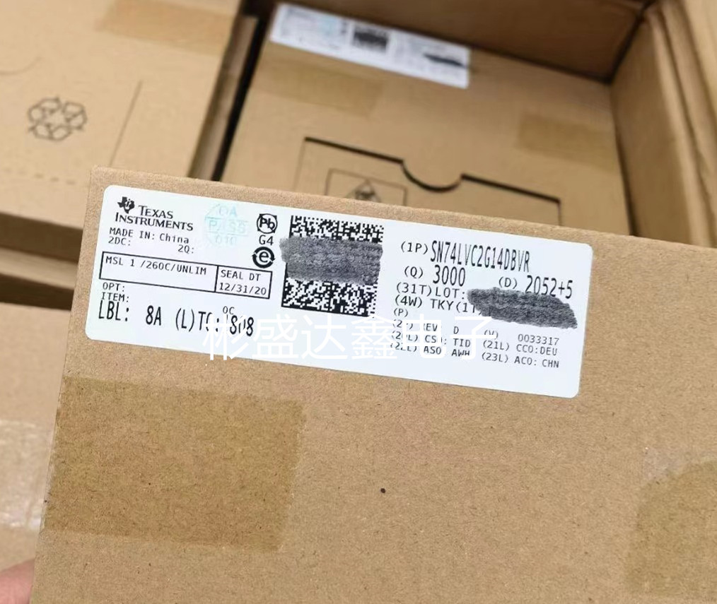 SN74LVC2G14DBVR 封装 SOT-23-6 反相器 全新原装 拍前请询价