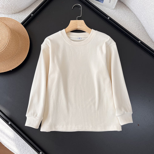 摇粒绒圆领T恤长袖抓绒