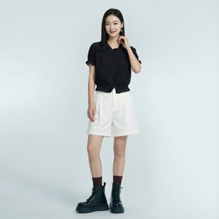 2026春夏新款女装麻棉短裤舒适透气女士休闲裤482170潮流时尚
