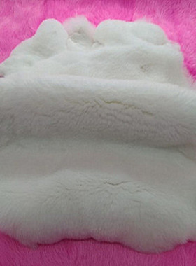 冬季獭兔皮整张獭兔毛皮草原料DIY护膝护腰内胆服装围巾坐垫包包